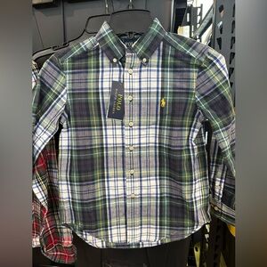 Polo by Ralph Lauren Boy’s Blue and Green Plaid Shirt